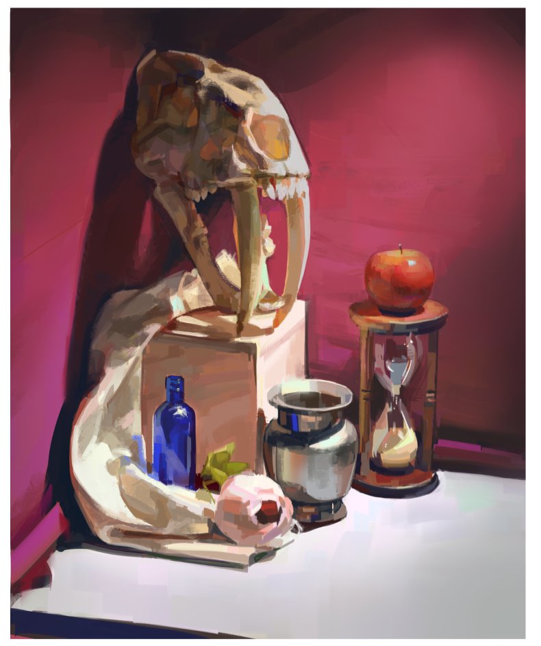 instead of anime girl have my art homework instead