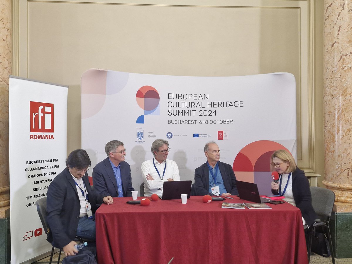 Live on <a href="/RFI/">RFI</a> Romania 🇷🇴 where  <a href="/harry/">harry</a> presents our work at <a href="/Europeanaeu/">Europeana</a> and the <a href="/EurHeritageHub/">European Heritage Hub</a> Call To Action "Championing a responsible digital transition for &amp; with cultural heritage" presented yesterday at 
 #HubForum
