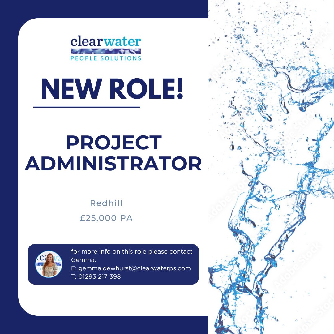 Clearwaterps's tweet image. โจPROJECT ADMINISTRATOR WANTEDโจ
For more info on the role, please get in touch with Gemma Dewhurst:
๐ง gemma.dewhurst@clearwaterps.com ๐01293 217 398
Want to APPLY RIGHT NOW? Head to clearwaterps.com 
#hiring #projectadmin #projectadministrator #surreyjobs