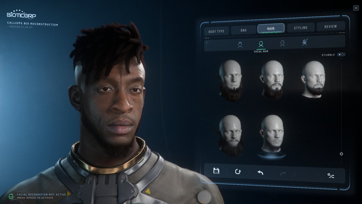 RobertsSpaceInd's tweet image. In Alpha 3.24.2, get ready for even more diverse character options!

We’ve added 21 new heads to the gene pool, along with fresh hairstyles, beards, tattoos, and even more updates coming soon!