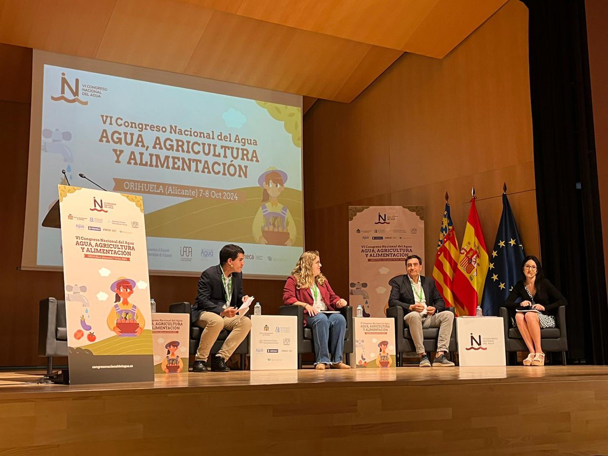 These days we are participating in the VI National Water Congress in Orihuela. Thank you very much for the opportunity to present some results of our project.
