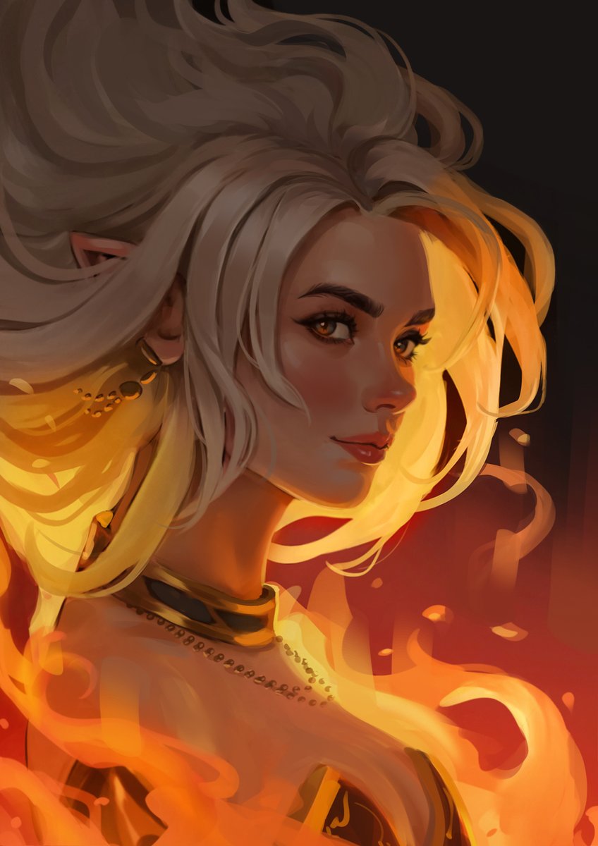 Hello, #PortfolioDay !   My name is Evelina, I am an illustrator in the fantasy genre. I really like to draw your unusual characters. Welcome to my magical world 🔱