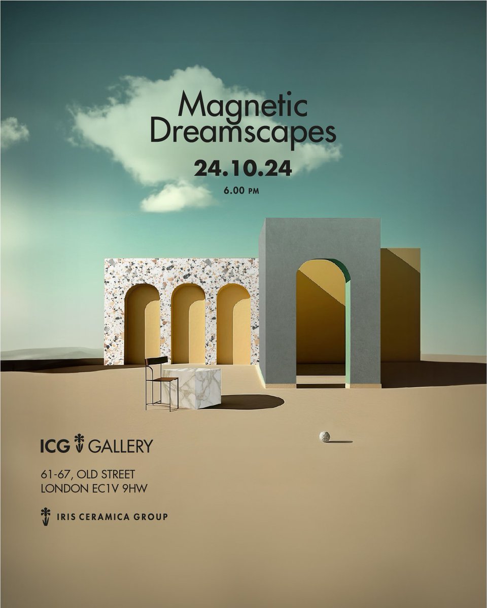 IrisICG's tweet image. On 24th October at 6pm, the London ICG Gallery will host Magnetic Dreamscapes, an immersive experience designed around Attract ®: the magnetic dry laying system by Granitech for ceramic surfaces. 🧲✨

Find out more and register: irisceramicagroup.com/en/media/icg-g…