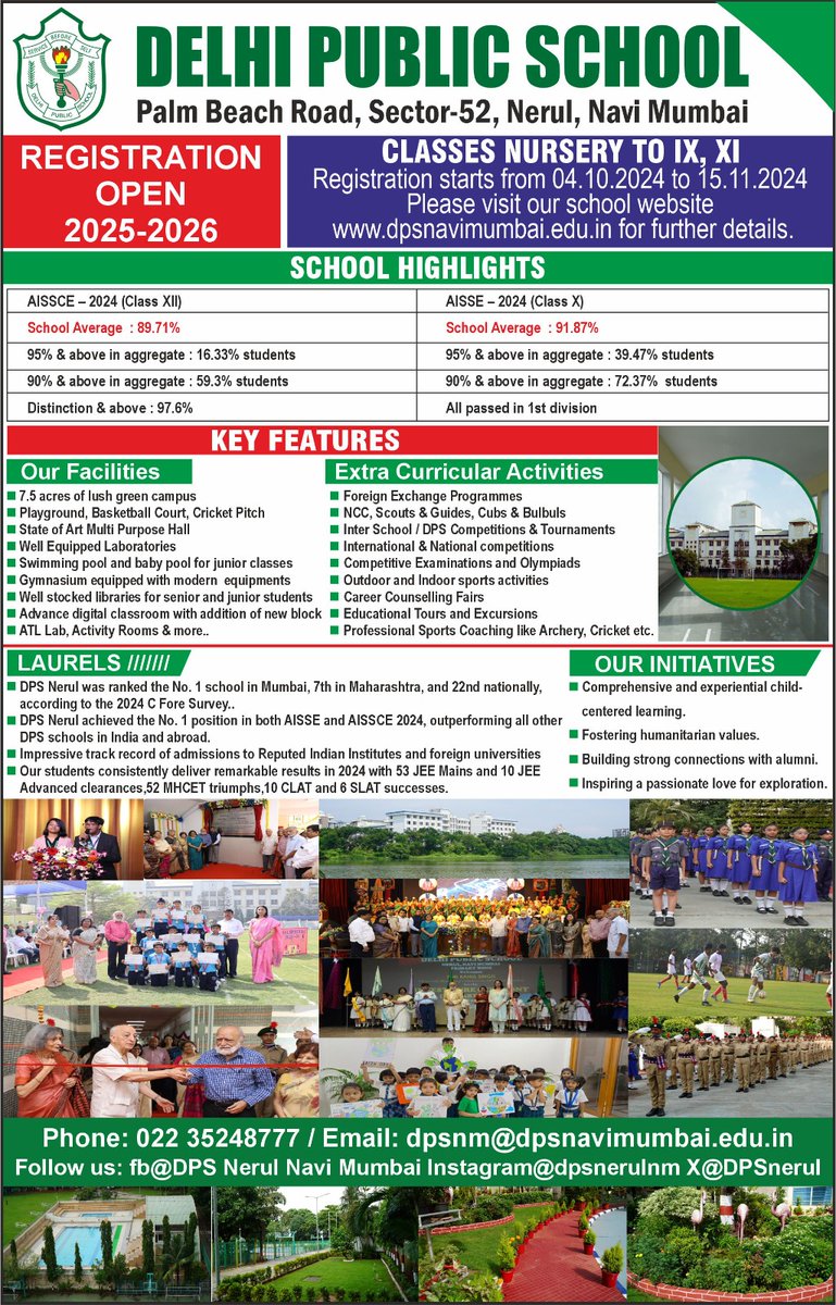 Delhi Public School Nerul, Navi Mumbai tweet media