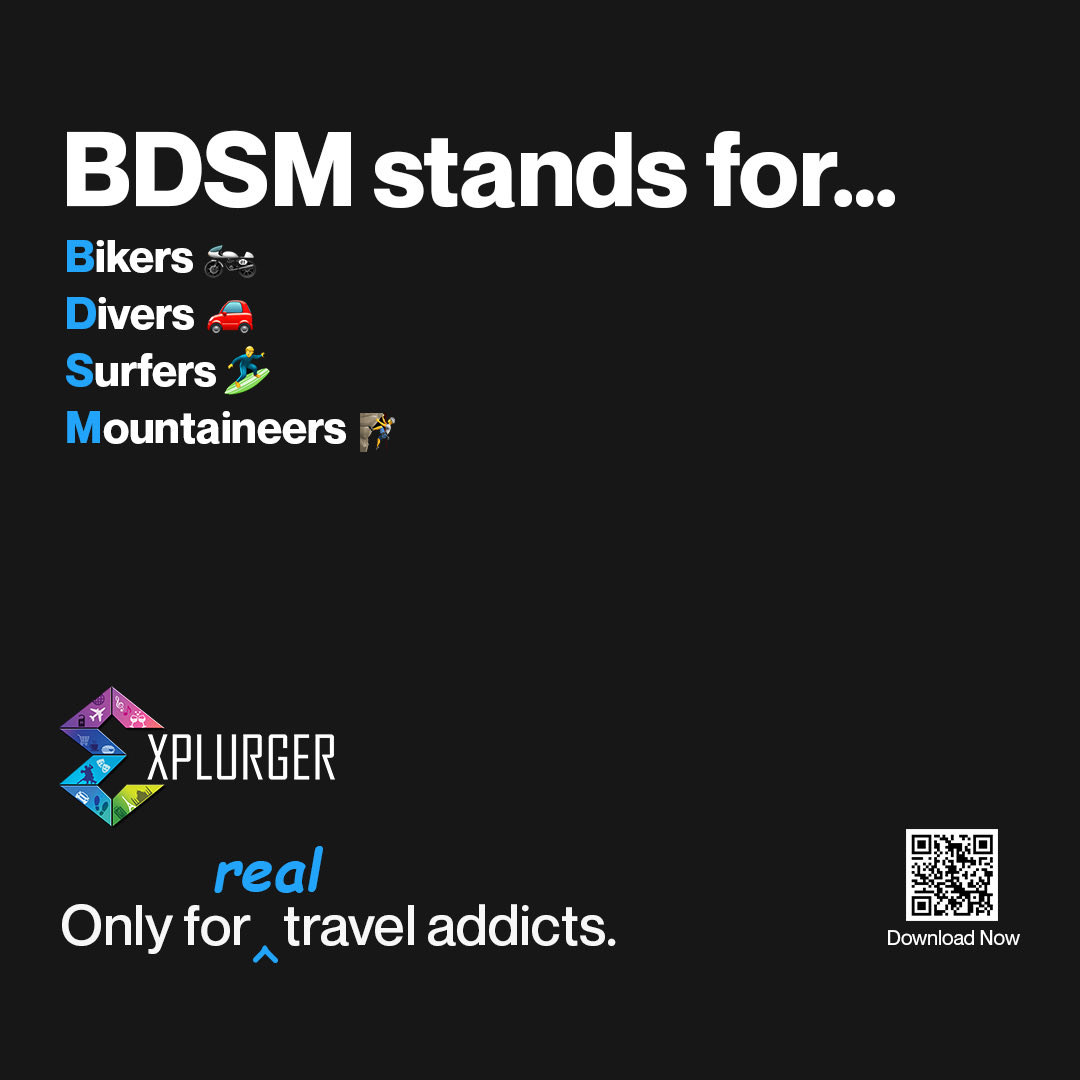 explurger's tweet photo. It's time for some adventure that’ll leave you breathless!
Tag the one you would taken the next adventure.
#GetOutGetSocial
#EXPLURGER - Only for real travel addicts.
Download now
https://t.co/nx8dIxRNSP
#UrgetoExplore #BornToExplurge #TravelAddicts #AdventureAwaits #Bikers https://t.co/Uerf0aFXqU