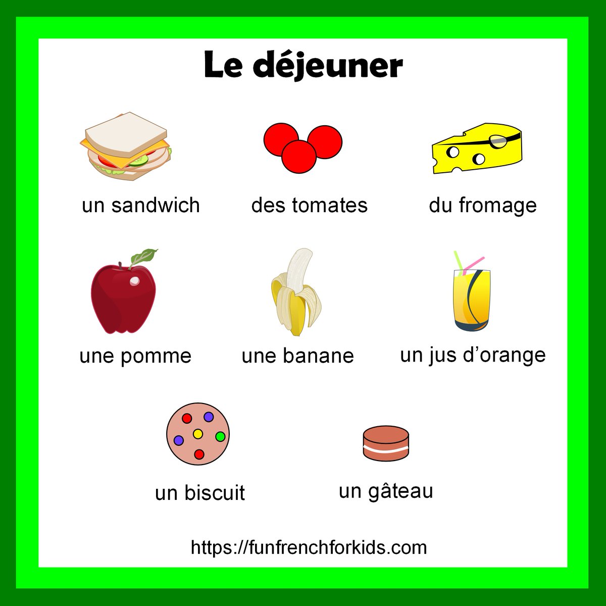 A nice topic for a French class is what you eat for lunch, and a good activity to do is to role play buying something for lunch.  #LearnFrench #FrenchForKids #FrenchPGCE #FrenchClass #FrenchTeacher #FrenchKS2 #FrenchKS3 #MFL #French #FirstWordsFrench