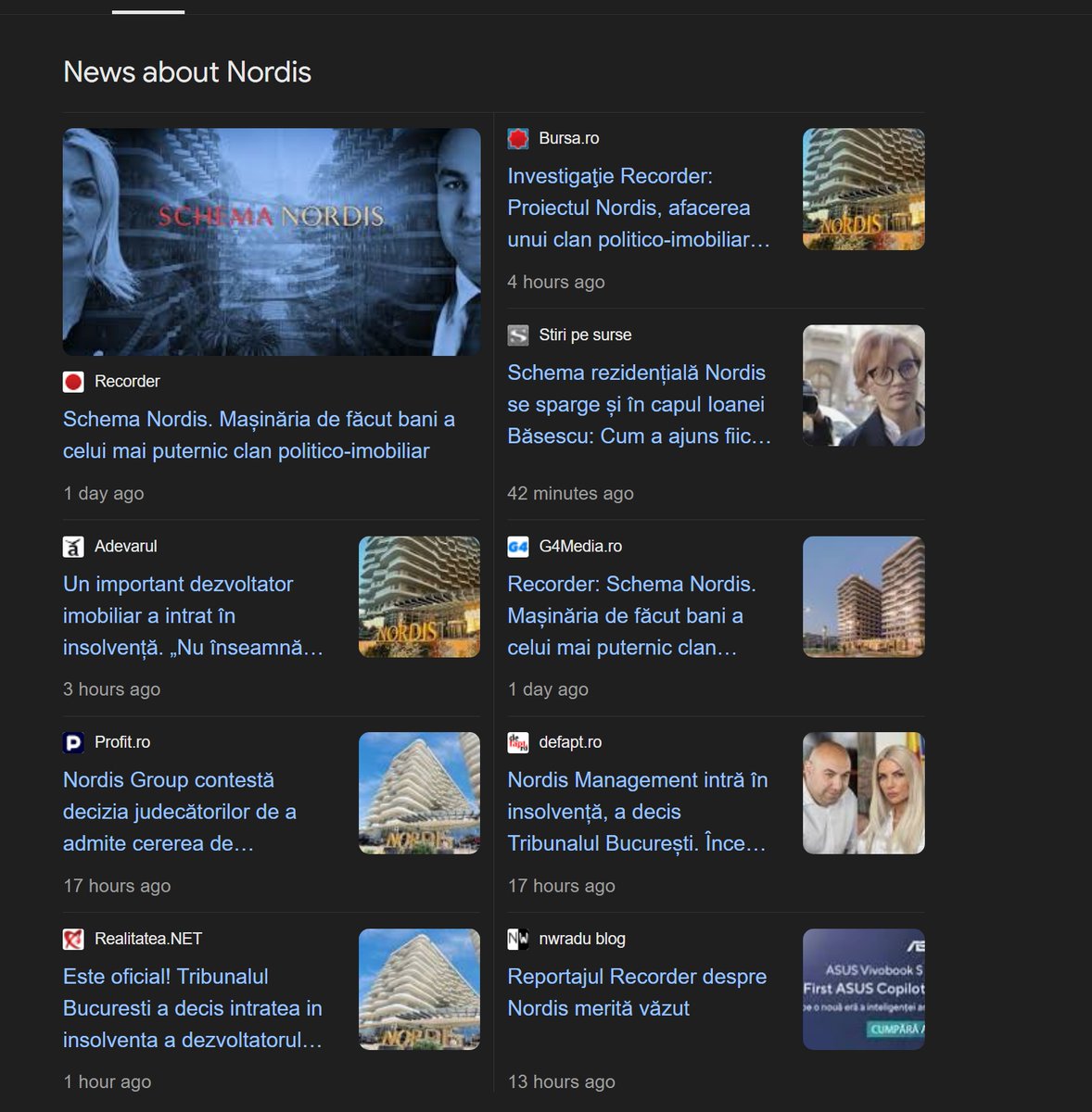 Nici macar unul dintre trusturile mari de media nu a preluat investigatia celor de la Recorder in cazul Nordis. 

NICI MACAR UNUL!

Singura sansa la jurnalism adevarat in viitor este digitalul si sustinerea directa din partea oamenilor. Avem nevoie de mai multe "recorderuri" si