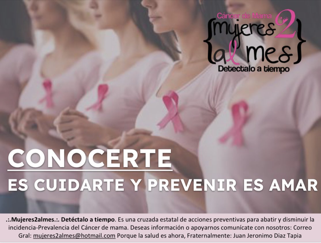 JeronimoDiaz05's tweet photo. "CONOCERTE ES CUIDARTE Y PREVENIR ES AMAR”

¡Recordemos que la detección temprana salva vidas.!
#OctubreRosa #PrevenirEsVivir https://t.co/jRlortU5LZ