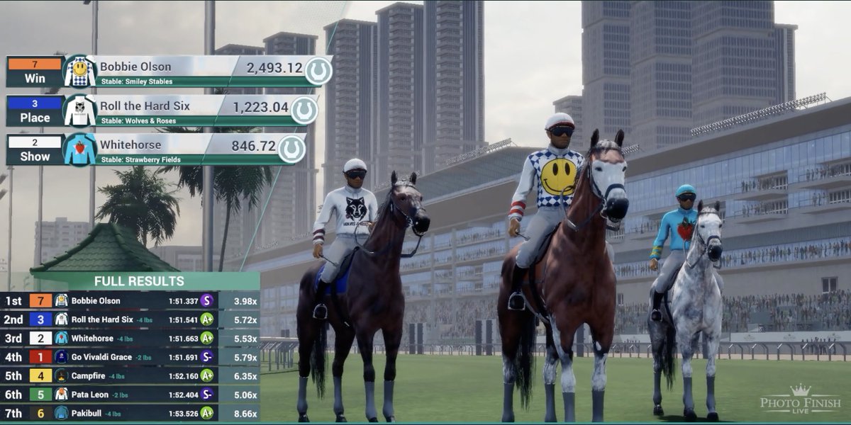 Bobbie Olson !!!!
<a href="/photofinishgame/">Photo Finish™ LIVE 🌹 🐎 Virtual Horse Racing</a> 
#beardown