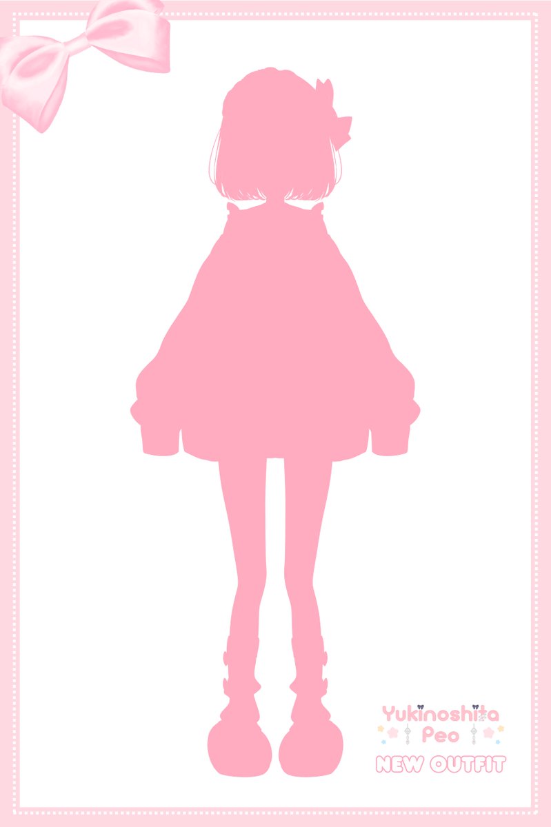 yukinoshitapeo's tweet photo. 🌸Anniversary Announcements①
I’ll be revealing my new outfit on Oct 13th at 1 PM JST /  12th at 9 PM PDT!
There might even be something else to reveal along with the new outfit...?!
Here’s a silhouette! Let's guessinguuu🤍
#PeoNewOutfit #Peo2versary https://t.co/5iHbRYVUzy