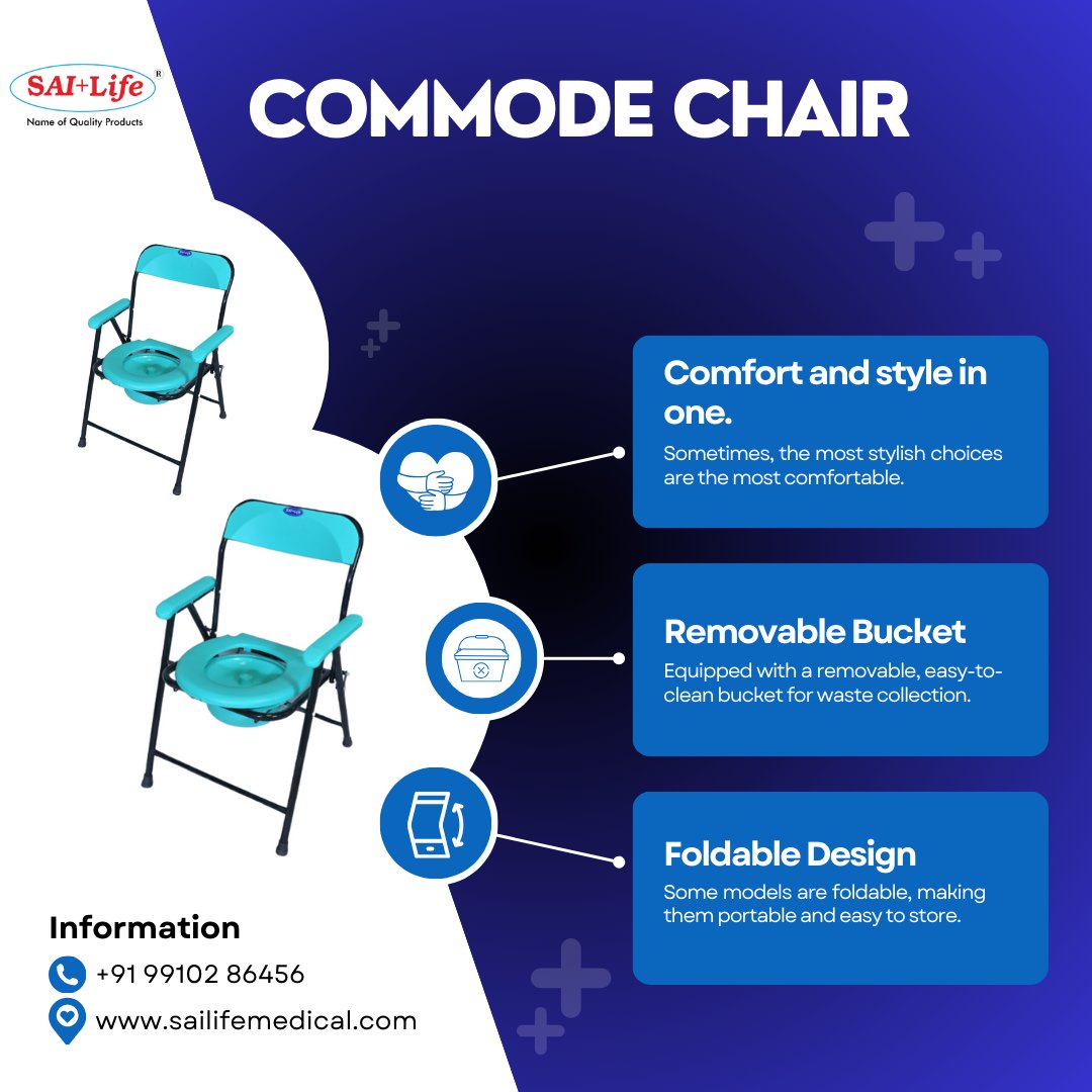 sailifeindia's tweet image. Comfort and convenience, all in one. Our commode chair is a must-have for added support and ease.
#commodechair #bathroomaccessibility #homecare #disabilitysupport #healthcare #eldercare #mobilityaid
#comfort #convenience #safety
