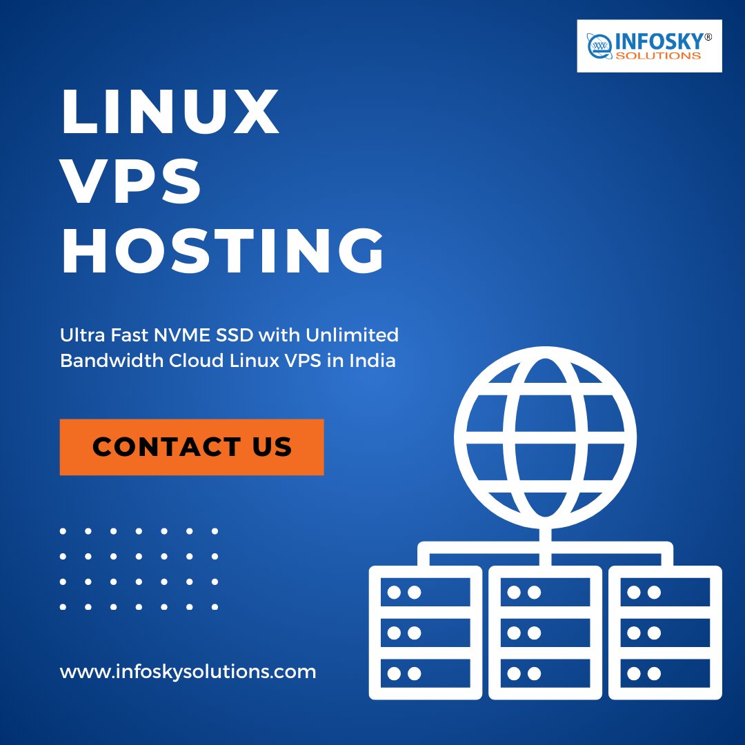 infoskysolution's tweet image. Linux VPS Hosting!
Our VPS Hosting Plan is designed with a high-configuration server.
Learn more: infoskysolutions.com/linux-vps-host…
#vpshosting #hosting #linuxvpshosting #infoskysolutions