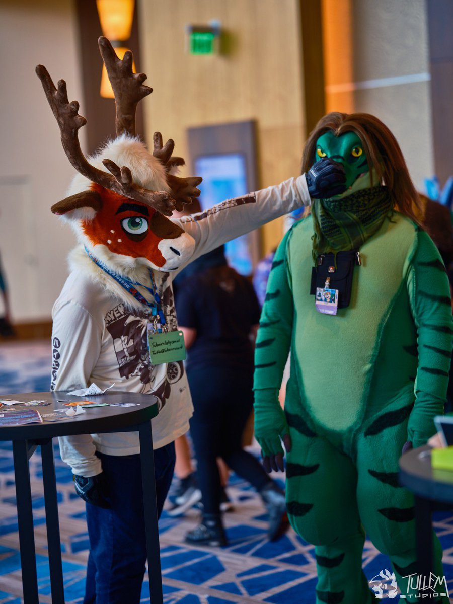 Subourunerd's tweet photo. ADHD brain insisted I couldn’t sleep until I checked to see if anything had popped up on FurTrack. Now I’m even less sleepy because @amphalicious somehow grabbed this candid shot without me noticing, and I’ve been giggling at this for the last few minutes.

🦖@saphizzard https://t.co/Lb8ohJYxGq