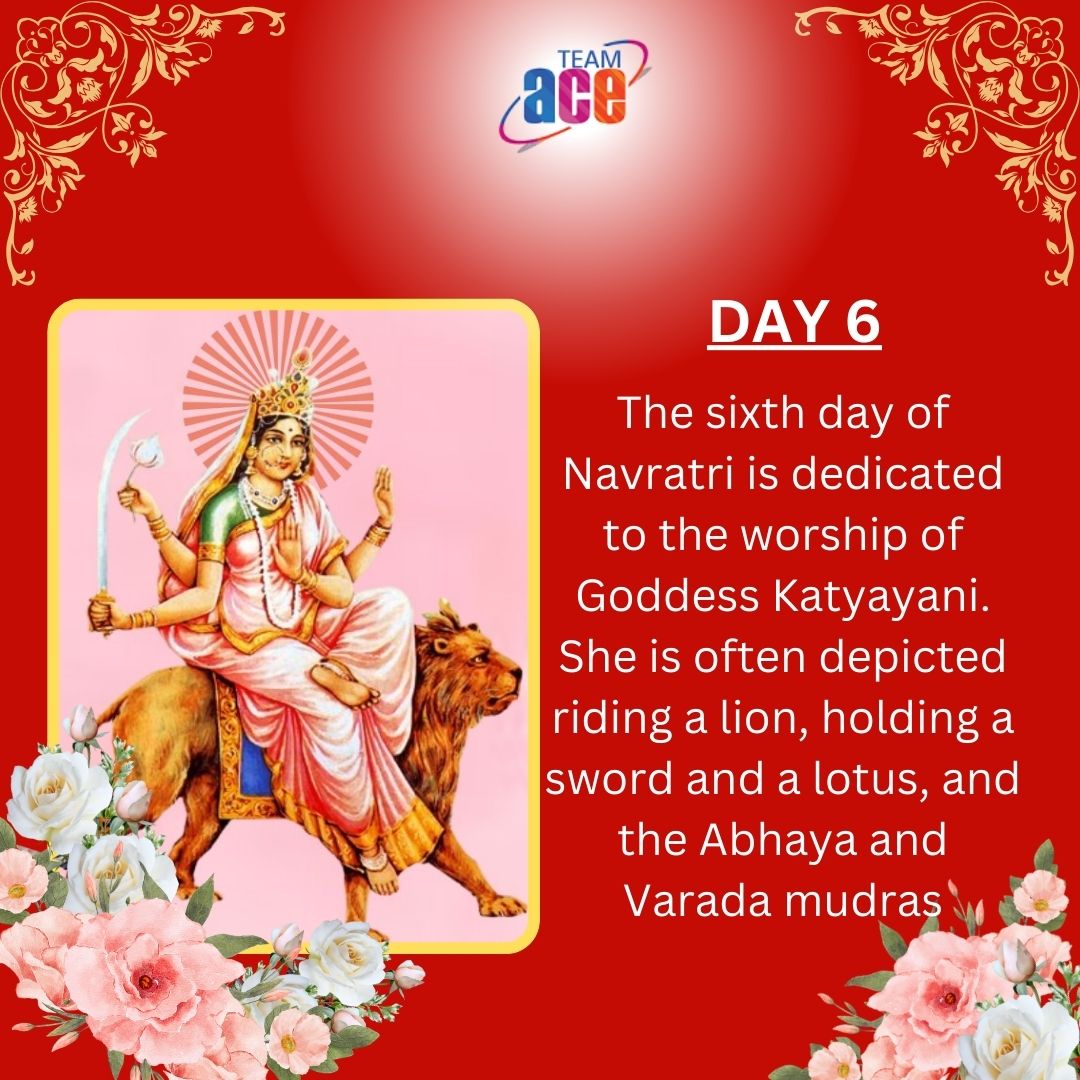 TeamACEHR's tweet photo. Navaratri Day 6- Maa Katyayani https://t.co/onQkyni5zV