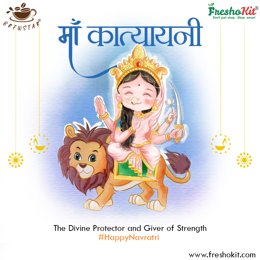 brewstarcoffee_'s tweet photo. "Let the divine energy of Maa Katyayani illuminate your life with happiness and harmony. 🌸🙏
#MaaKatyayani #NavratriWishes #DivineFeminine" https://t.co/GjAfyR3A6O