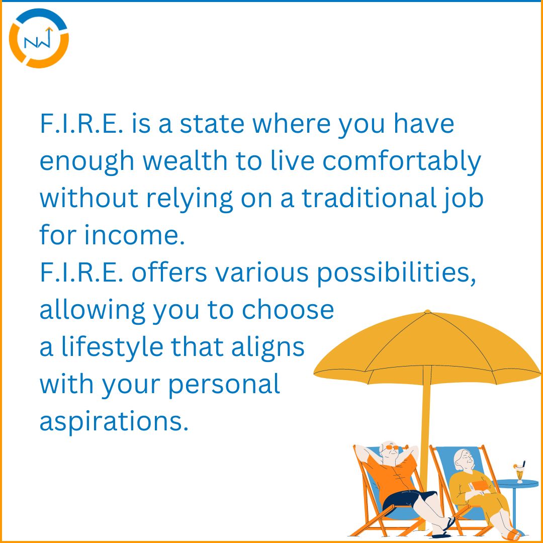 NWTracker's tweet photo. F.I.R.E isn't exclusive to the wealthy. It's a concept accessible to people from all walks of life. Whether you're a high-earning professional or a frugal saver, F.I.R.E. can be your path to freedom. 
Subscribe to our newsletter to know more: https://t.co/PaOTG9uDlm https://t.co/ERX3ytJKgs
