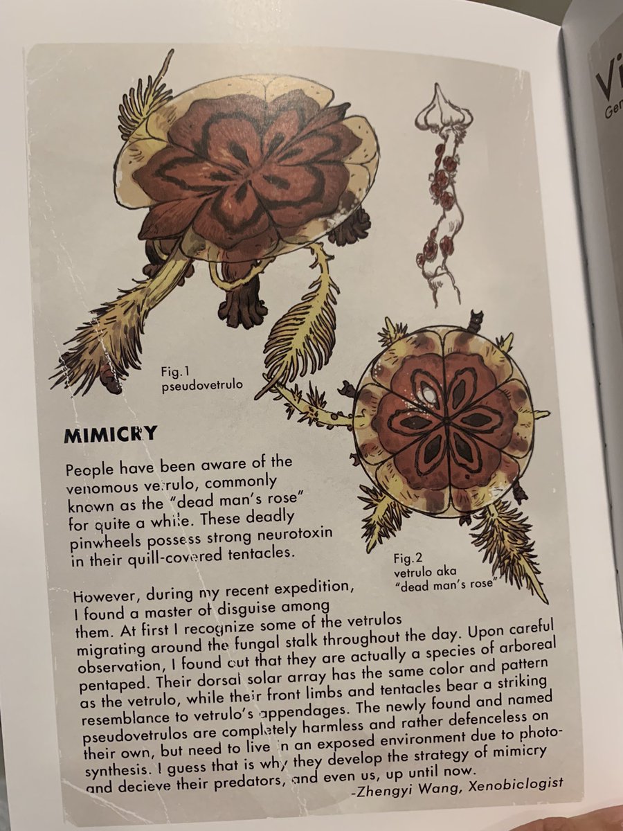 Some more examples of our spec bio guidebook- featuring <a href="/cmkosemen/">C. M. Kosemen</a> , <a href="/sawyerleeart/">S. Lee</a> and @ranger_wang - still available for pre-order!