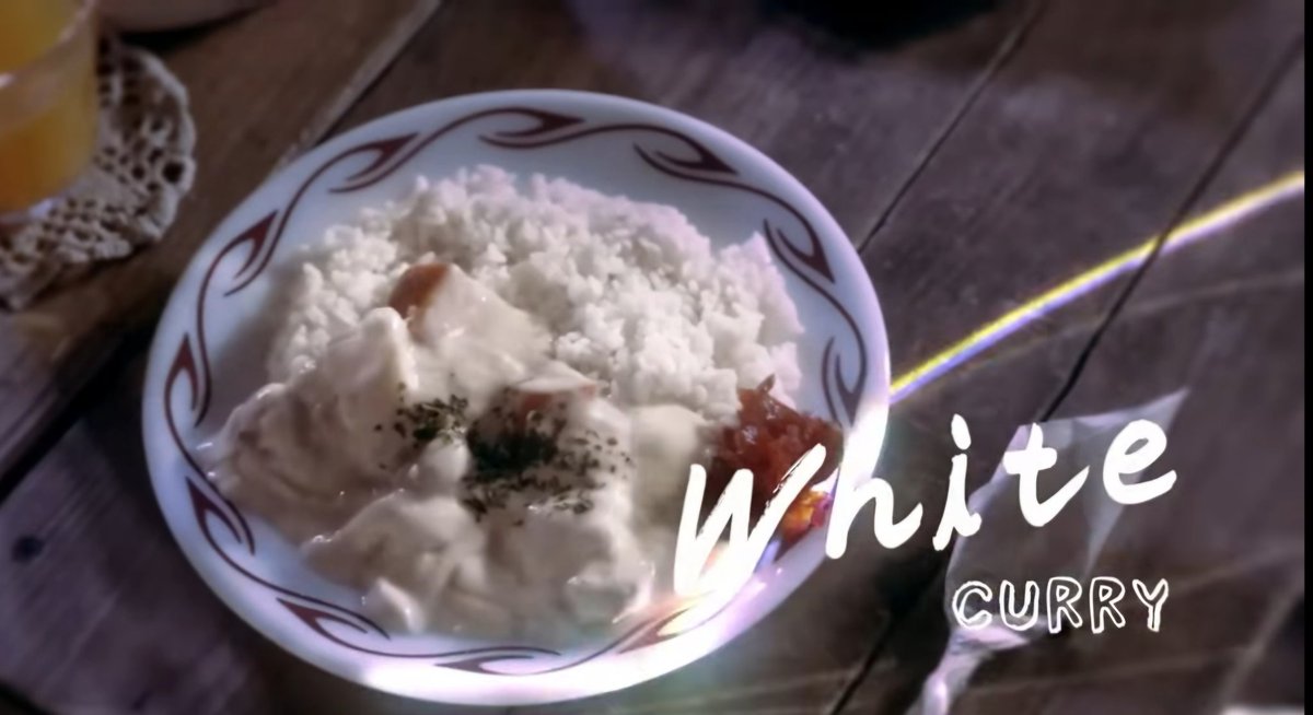chiyama313's tweet photo. 『WHITE CURRY』 なんて見つけてしまったら、買うに決まってるじゃん…
早速作ってみたら、見た目ほぼシチュー、味もシチューの向こうにスパイシーがある感じww 
で、久しぶりにこのMV見たけど、この時のビジュ爆イケだっね✨(柳楽優弥にも見える)
もうこの曲LIVEでやらないよね…盛り上がるのにね😒 https://t.co/SHbk4A2fGo
