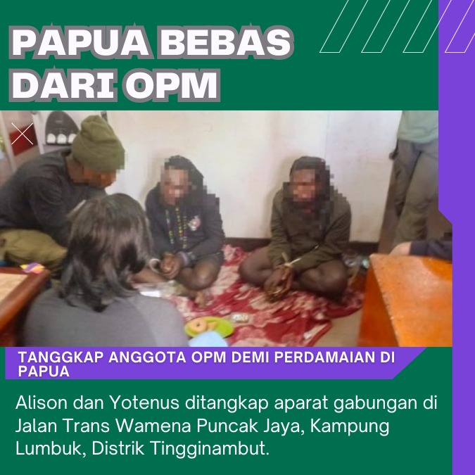 azulazuli67's tweet photo. Alison dan Yotenus ditangkap aparat gabungan di Jalan Trans Wamena Puncak Jaya, Kampung Lumbuk, Distrik Tingginambut
#TangkapOPM #TumpasOPM #OPMPenjahat #KebiadabanOPM https://t.co/Xj6adR3vSZ