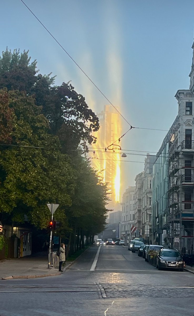 ancetarvida's tweet photo. Šorīt episks skats uz viesnīcu "Latvija"... Labrīt! https://t.co/5nm8cVZRKz
