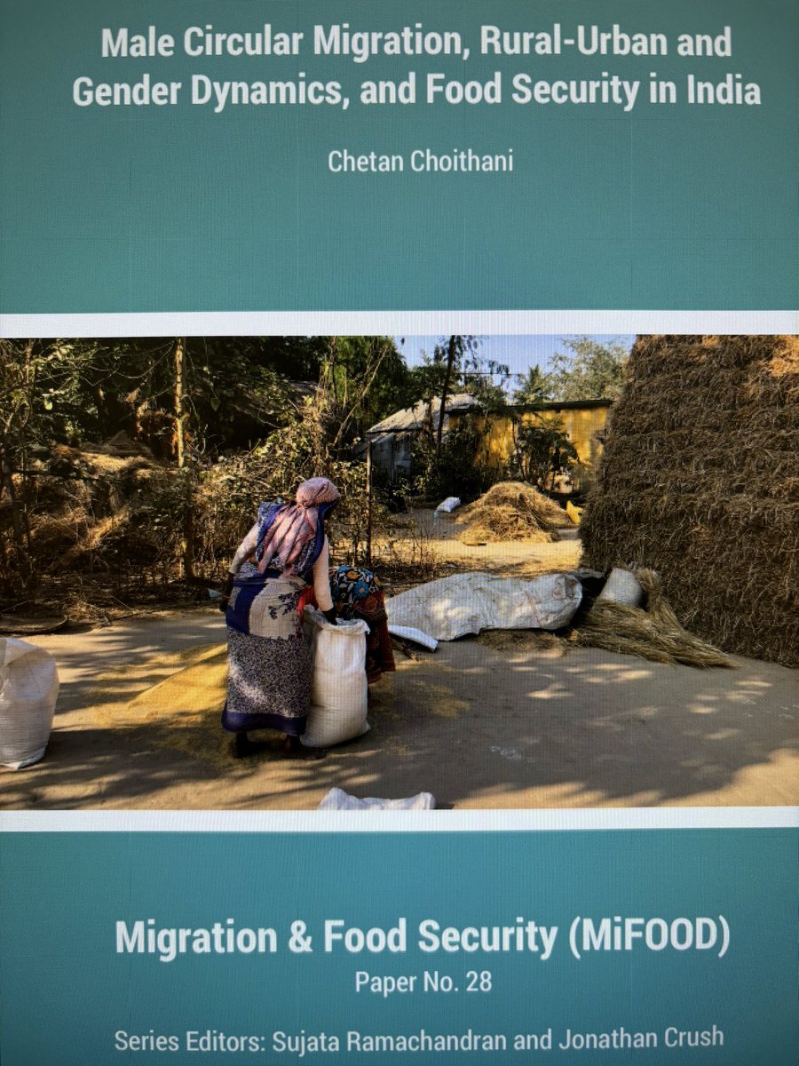 Chetan Choithani (@cchoithani) on Twitter photo New Mi-Food working paper where I look at how the dynamics of male circular mobility play out to influence household food security in India. Full paper here. klajkzhyjdke-u5525.pressidiumcdn.com/wp-content/upl…
<a href="/NIAS_India/">NIAS Bengaluru India</a> <a href="/MovingonEmpty/">Moving on Empty</a> <a href="/BalsillieSIA/">Balsillie School of International Affairs</a> New Mi-Food working paper where I look at how the dynamics of male circular mobility play out to influence household food security in India. Full paper here. klajkzhyjdke-u5525.pressidiumcdn.com/wp-content/upl…
<a href="/NIAS_India/">NIAS Bengaluru India</a> <a href="/MovingonEmpty/">Moving on Empty</a> <a href="/BalsillieSIA/">Balsillie School of International Affairs</a>
