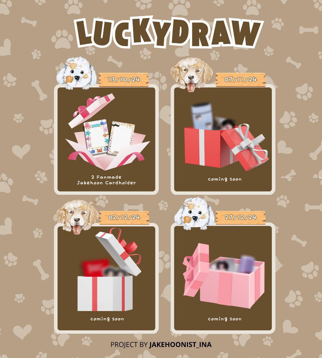 𝗗𝗢𝗡𝗔𝗧𝗜𝗢𝗡 𝗗𝗥𝗜𝗩𝗘 𝗙𝗢𝗥 𝗣𝗨𝗣𝗣𝗜𝗘𝗭
Let's help our puppiez to achieve their goals!🏁 <a href="/jakehoonist_ina/">Amour for Jakehoon</a>

🙌 Lucky draw (Indonesian Only)  
🙌 Donation (International)

link : 
bit.ly/LuckyDrawUlarT…

More details 👇
#AmourForJakehoon