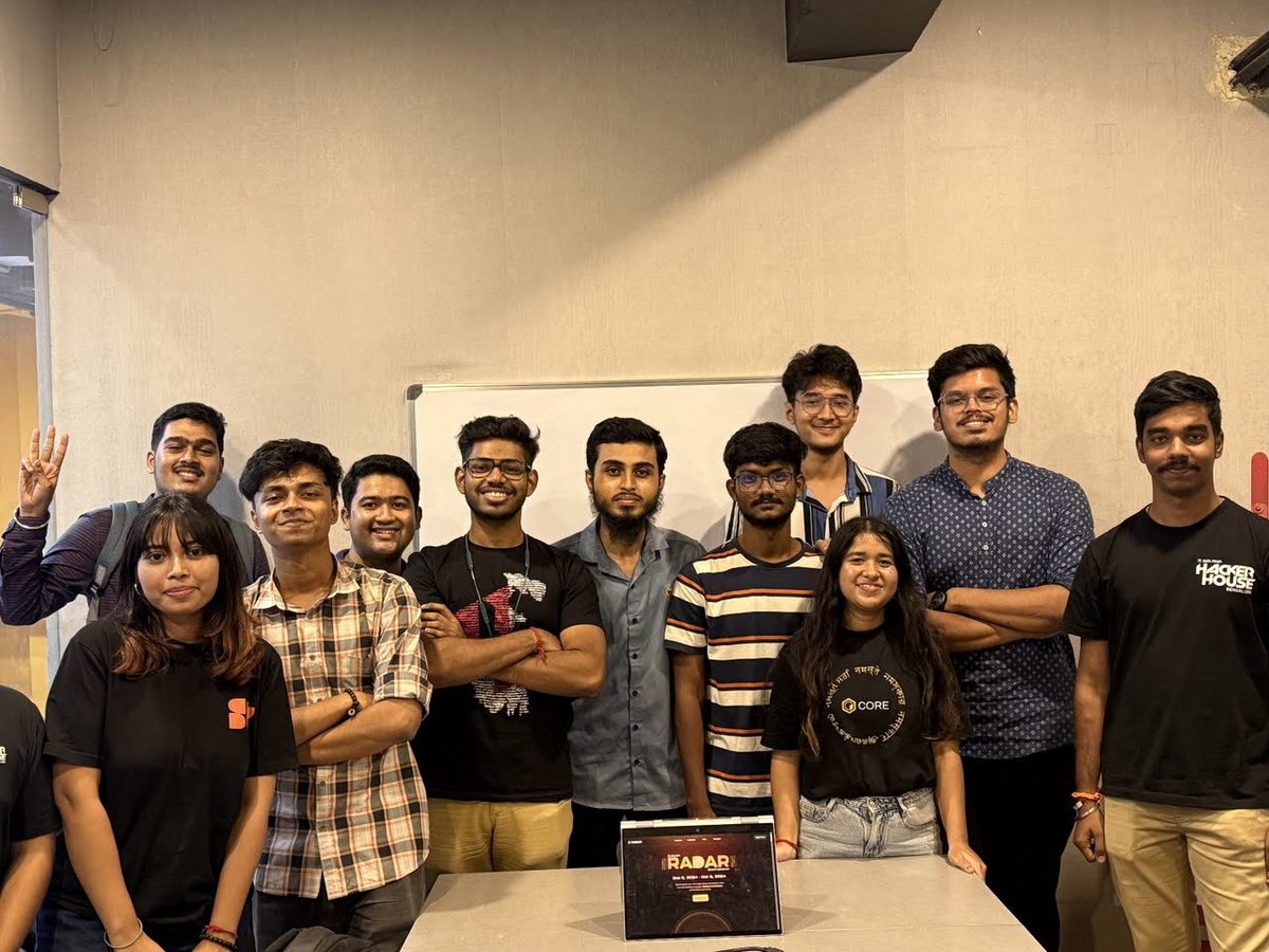 imanishbarnwal's tweet photo. We hosted a week-long Build Station in Kolkata for the @ColosseumOrg Radar Hackathon 🛠️

It’s been our longest yet, and despite the festive season, builders showed up strong! 💪 We had a blast brainstorming, building &amp; iterating. Excited to be shipping out 8 projects! 🚀

#cohack https://t.co/3v0oUKjsco