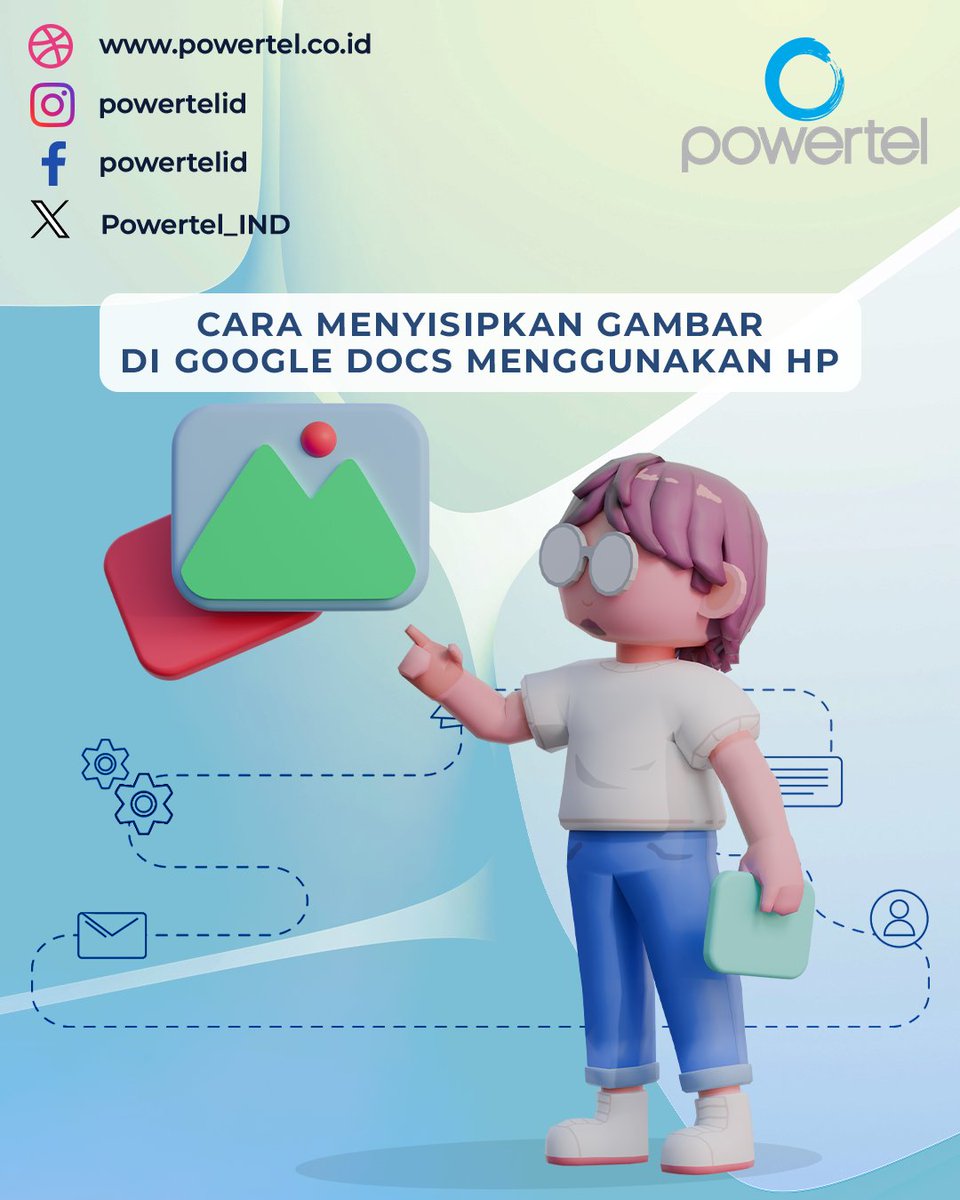Powertel_IND's tweet image. Cara Menyisipkan Gambar di Google Docs Menggunakan HP
#GoogleDocs #TutorialGoogleDocs #TipsGoogleDocs #EditDokumenDiHP #TambahGambarDiGoogleDocs #PanduanGoogleDocs #DokumenDigital #CaraTambahGambar #TipsSmartphone #CaraEditDokumen #GambarDiGoogleDocs #ProduktifDiHP #powertelid