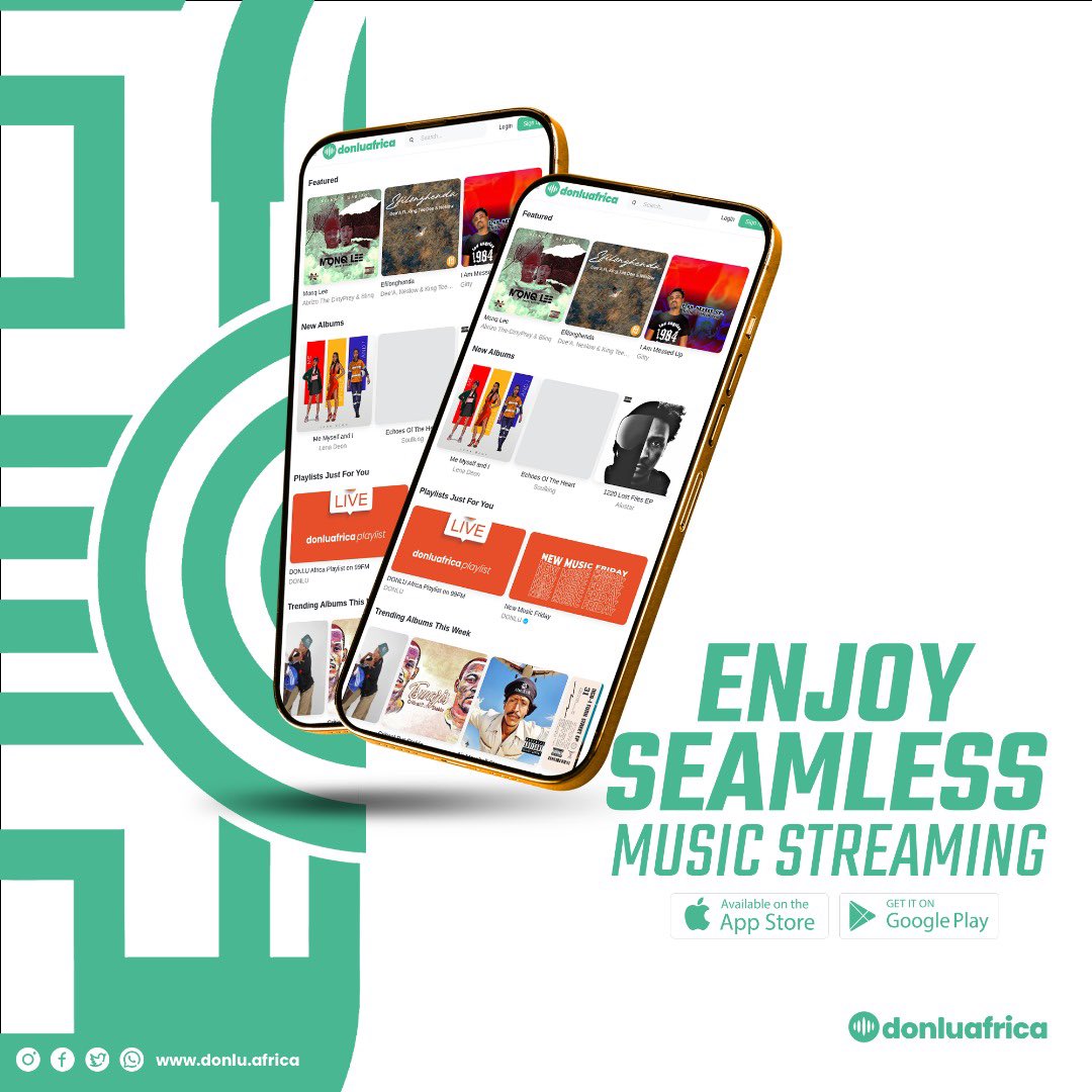 LlewelynAdams's tweet image. 🎶 Enjoy seamless music streaming anytime, anywhere with the DONLU Africa mobile app! 🌍✨

Download now and vibe to your favorite tunes on the go: 📱 iOS: shorturl.at/2B3lg 📱 Android: shorturl.at/mQvYZ

#DONLUAfrica #MusicStreaming #VibeWithUs #iOS #Android
