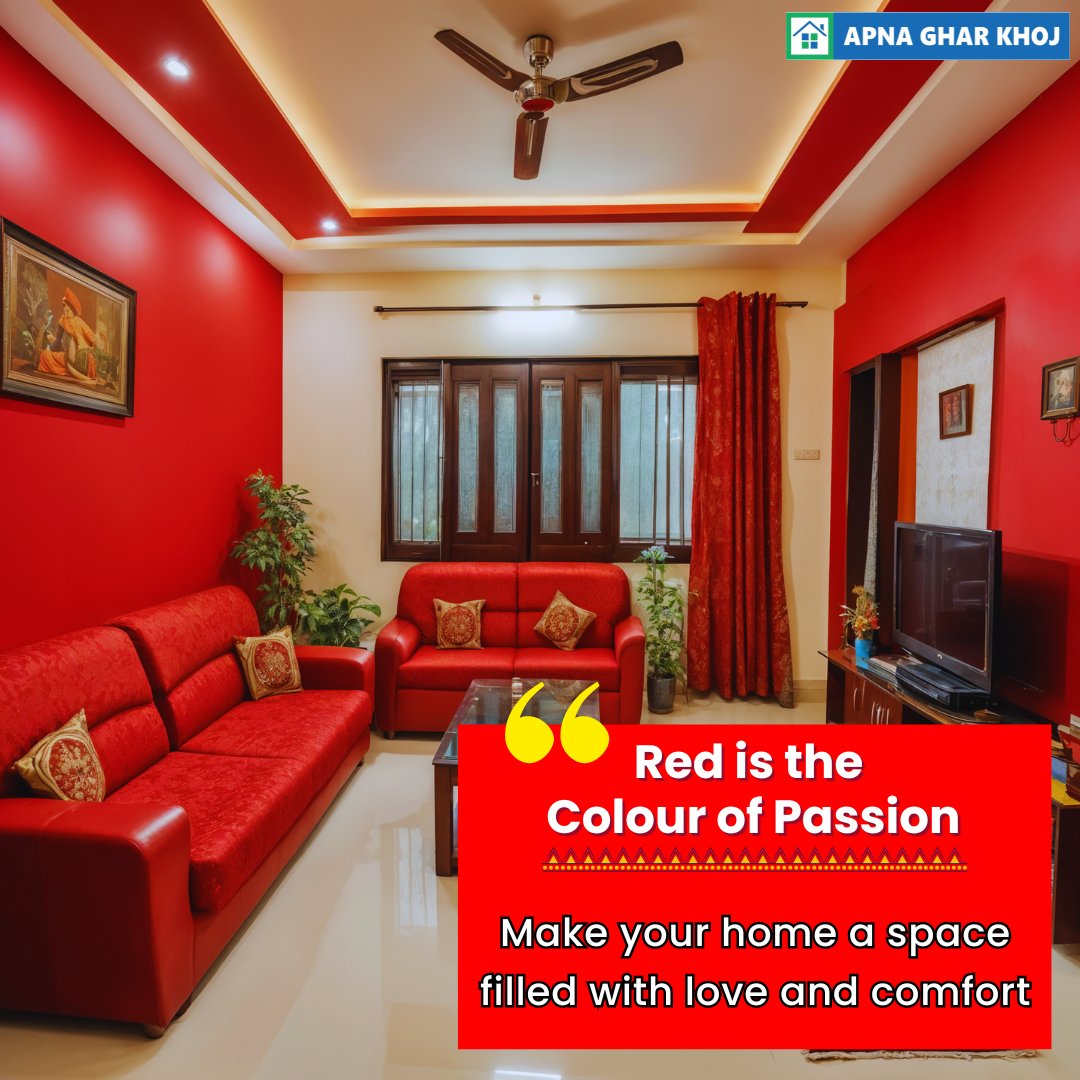 apna_ghar_khoj's tweet image. As we celebrate the sixth day of Navratri, let the vibrant energy of red bring warmth and passion to your home. Create a space where love and comfort blossom! ❤️
.
.
.
#DreamHome #RedColour #HomeHappiness #HomeSweetHome #NavratriDay6 #ApnaGharKhoj