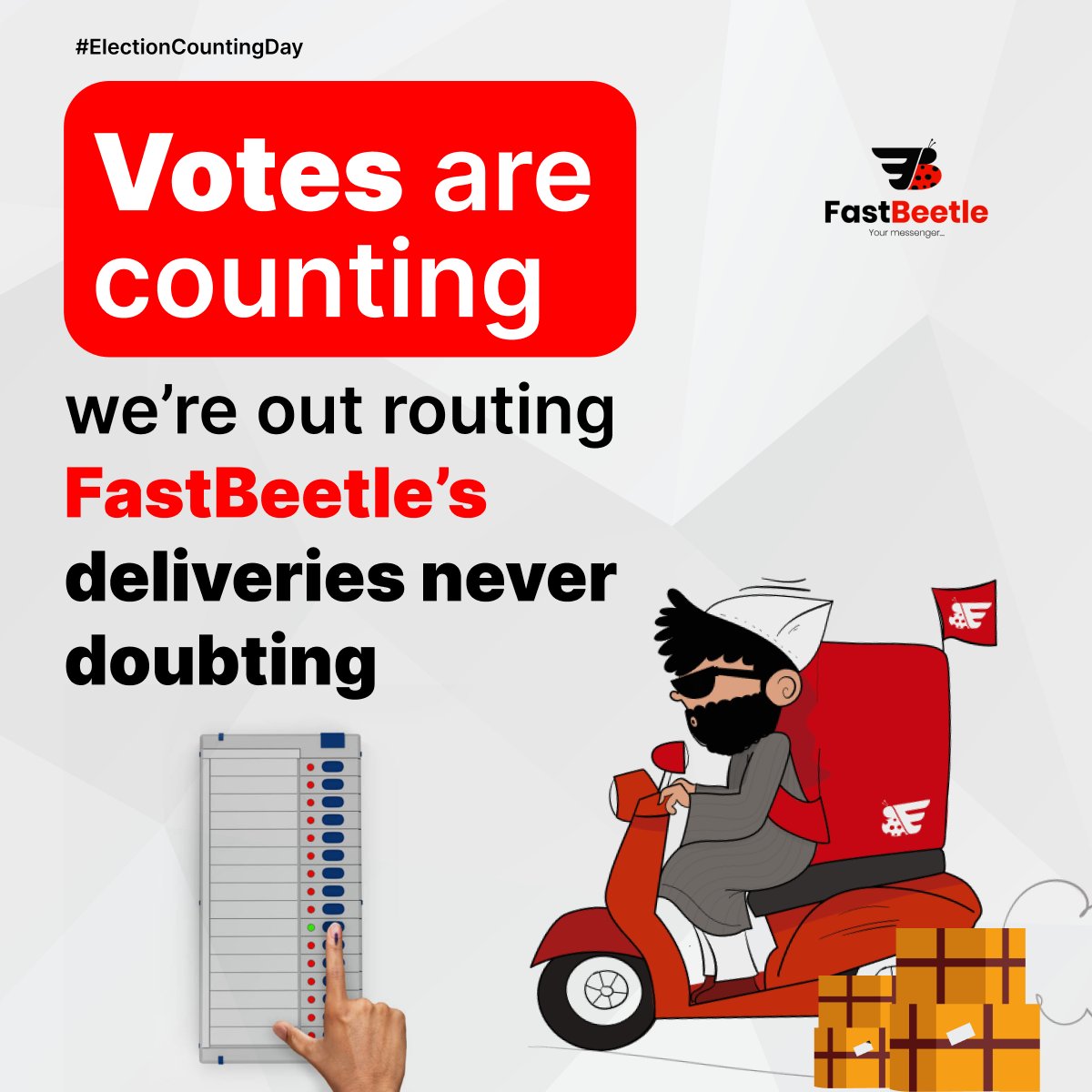 FastBeetle (@fastbeetle_) on Twitter photo While the votes get tallied, we’re delivering swiftly! Whether it’s election results or your parcels, we make sure it arrives on time. Trust FastBeetle for speed, reliability, and service that never slows down. 🚚📦
#ElectionDay #FastBeetle #SwiftDelivery  #KashmirDeliveries While the votes get tallied, we’re delivering swiftly! Whether it’s election results or your parcels, we make sure it arrives on time. Trust FastBeetle for speed, reliability, and service that never slows down. 🚚📦
#ElectionDay #FastBeetle #SwiftDelivery  #KashmirDeliveries