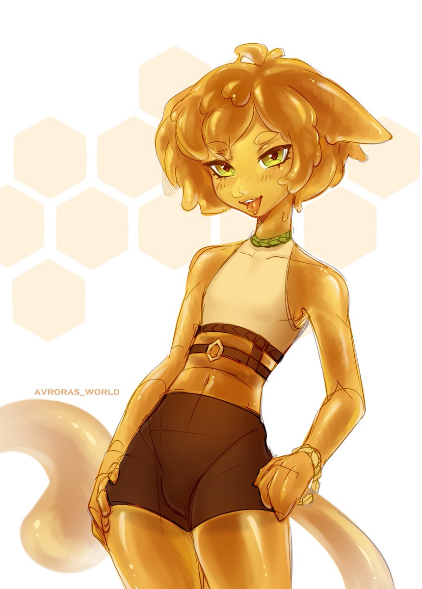 I don't like honey tbh, but this boy...looks tasty :D

#art #digitalart #OC #ArtistOnTwitter