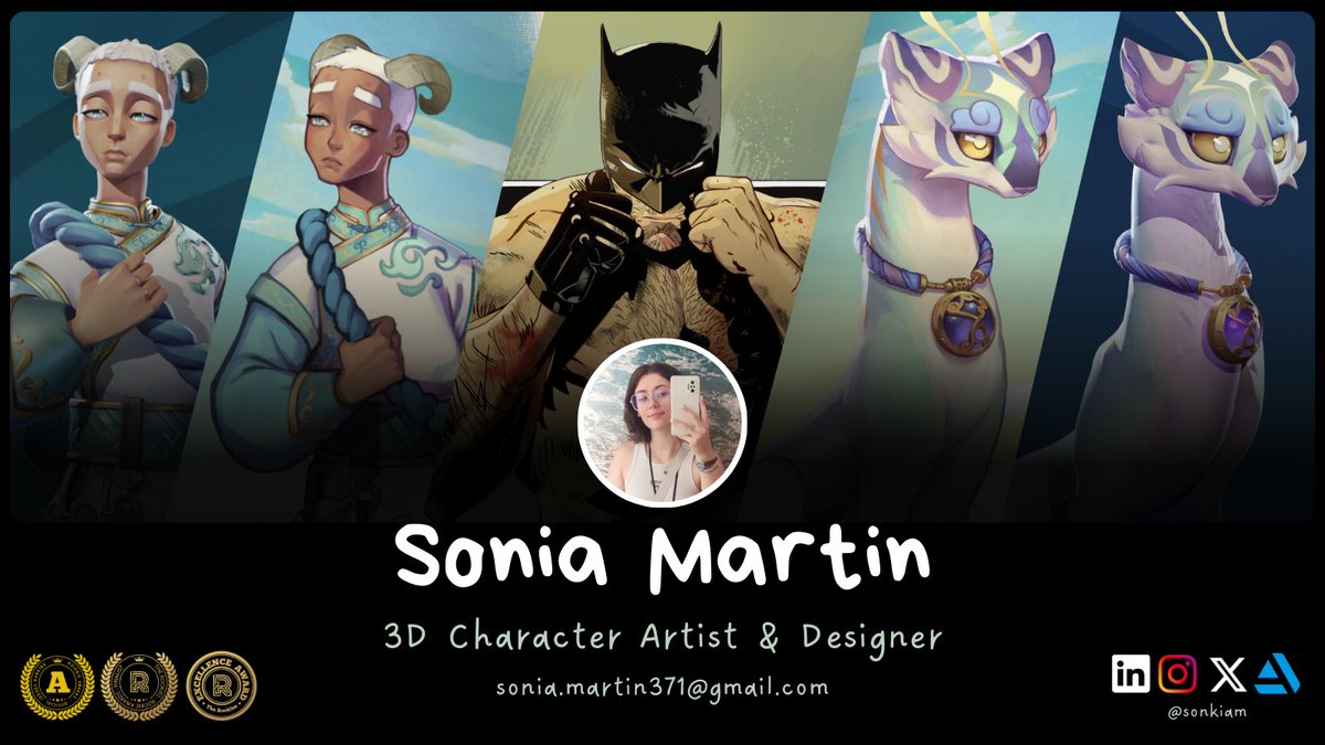 sonkiam's tweet image. Hi~ #PortfolioDay ✨
I&apos;m Sonia, a french 3D Character Artist &amp;amp; Designer looking for work in the game industry ! Excited and eager to embark on a new creative journey 🔥

📨 sonia.martin371@gmail.com 
🎨 sonkiam.artstation.com