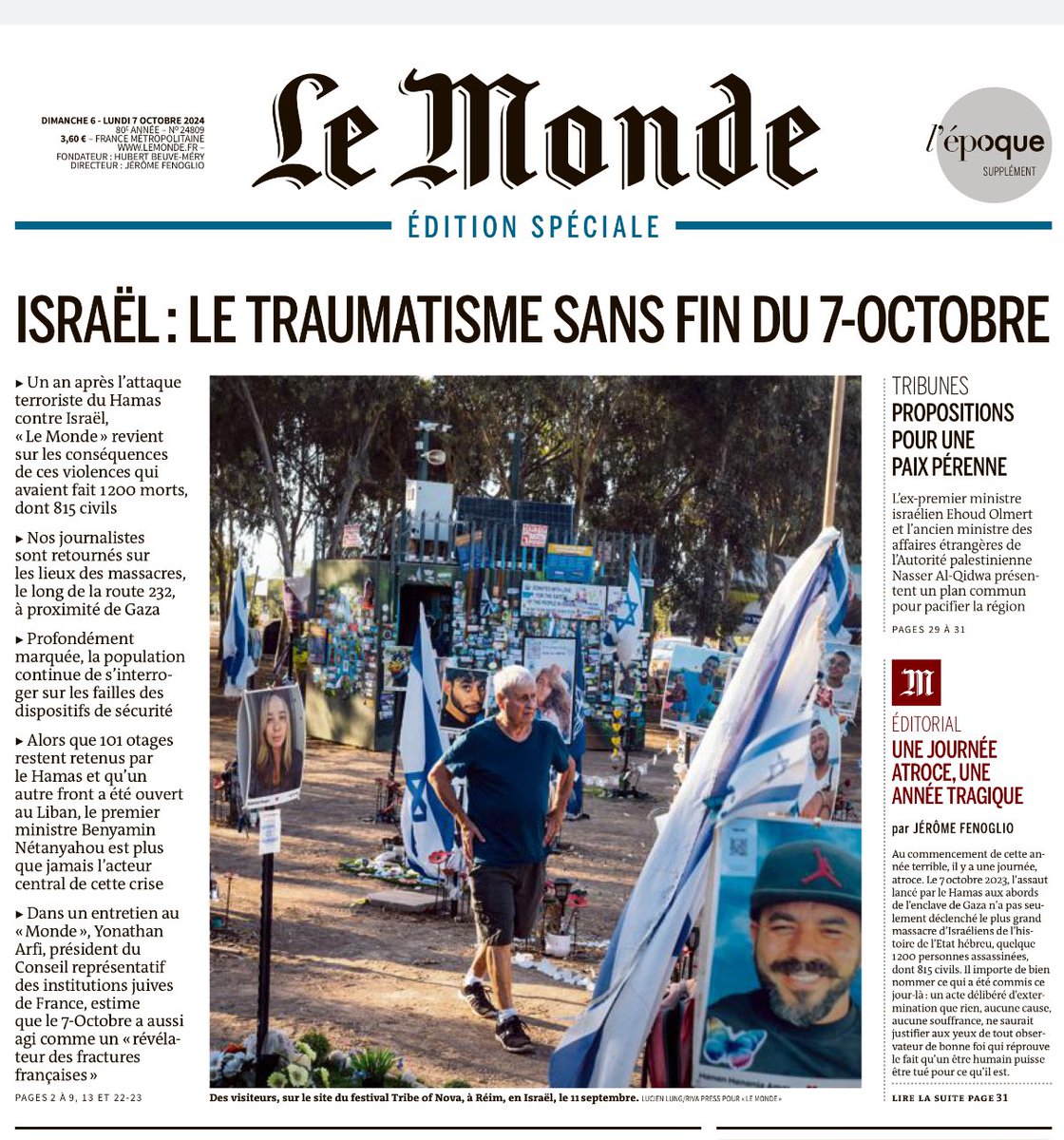 guellaty's tweet photo. Quand honnêteté rime avec … je ne trouve. Il parle de la une du 8 octobre. Voici celle du 7 octobre. Ce type est au mieux un escroc et au pire un cretin. Bien que le dire est diffamants  pour les escrocs et les cretins. https://t.co/CxfNubosJR