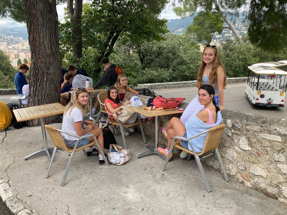 fslmfl's tweet photo. We have safely arrived in Nice. Pupils had their first classes at the French language school this morning, a tour of Nice this afternoon, and an opportunity to taste some French pastries at the local bakery! 🇫🇷 (2/2) https://t.co/CaCY770vah