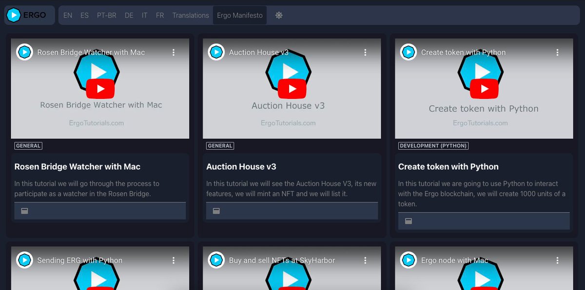 ErgoTutorials's tweet image. Use the #Ergo ecosystem! 

From ErgoTutorials we recommend you to use the infinity of tools and opportunities that @ergo_platform has.

If you have doubts about how to do it, you can find some tutorials here, in different languages: 

ergotutorials.com

#ErgoTutorials $ERG
