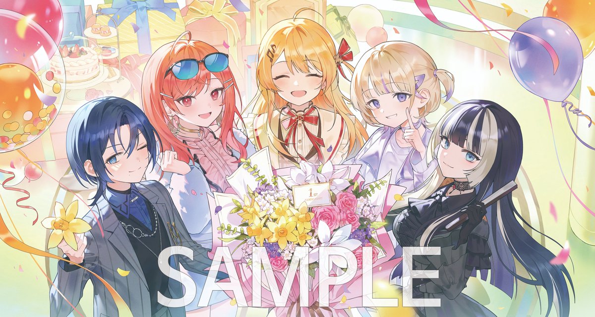 리글로스 1주년 지하철 광고 일러스트 작업했었습니다! 
#리글로스_1주년_2024 
#ReGLOSS1周年