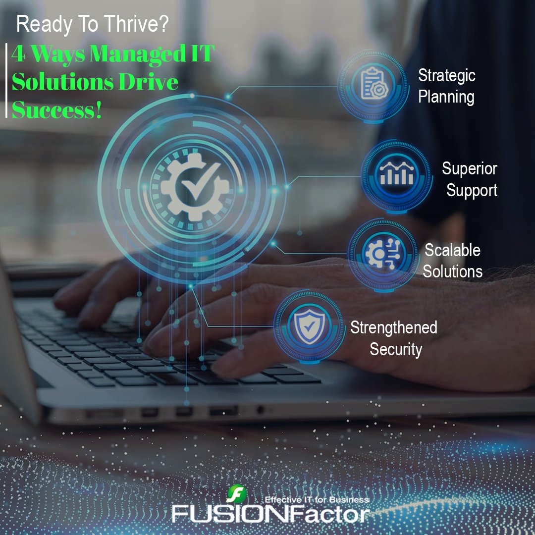 Scale your business performace with managed IT Services offered by Fusion Factor. We offer 24/7 proactive monitoring services that streamline your business operations for successful growth. #managedIT #managedITservices #itsolutions #computerhelp Learn more: