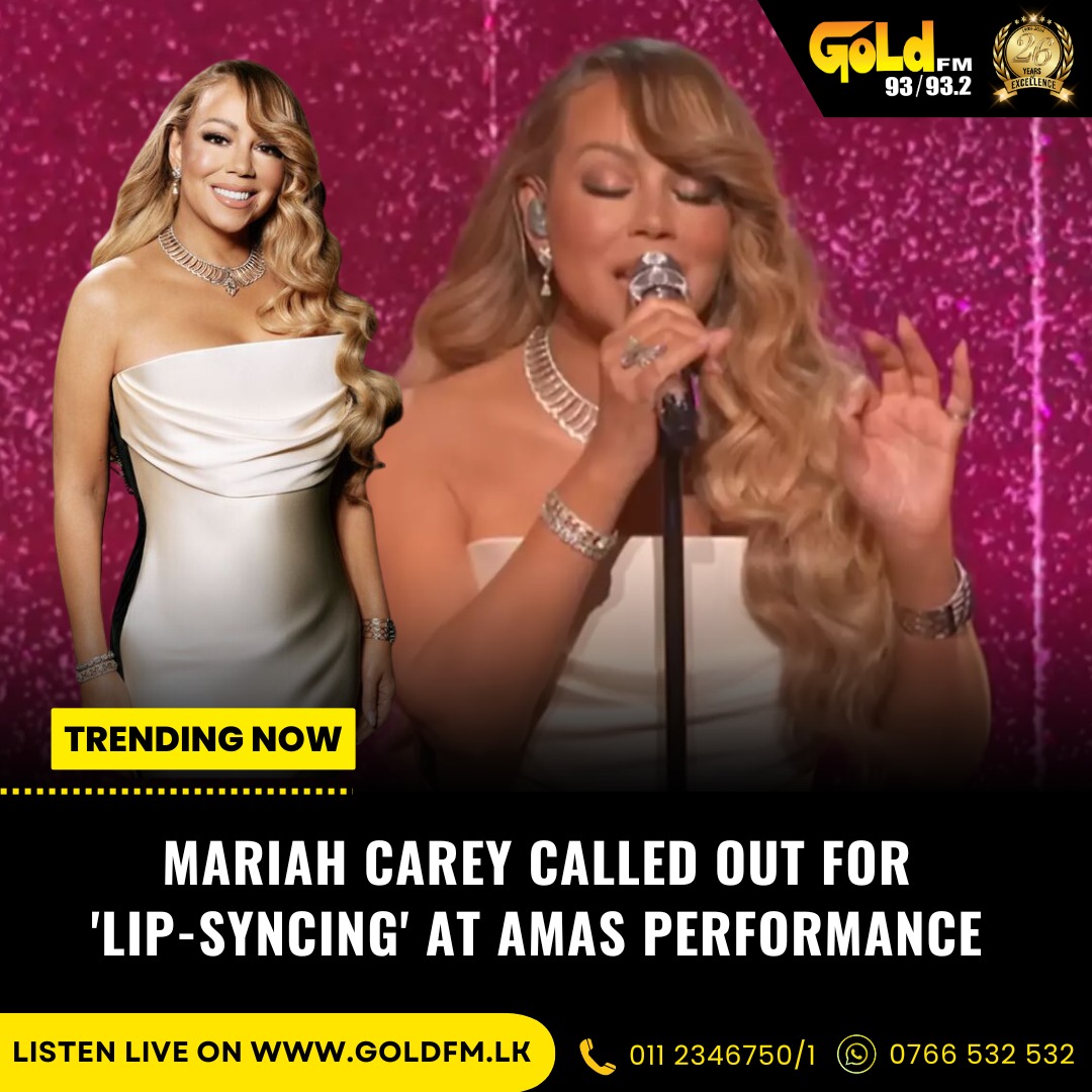 goldfmlk's tweet photo. Mariah Carey is facing criticism from fans after being accused of lip-syncing during her performance at the American Music Awards (AMAs).
TUNE IN 93 / 93.2
LISTEN LIVE https://t.co/JjvKD140dl | GET THE APP
#GoldFM #entertainment #musicnews #entertainmentnews #mariahcarey https://t.co/26v9VFX9oe