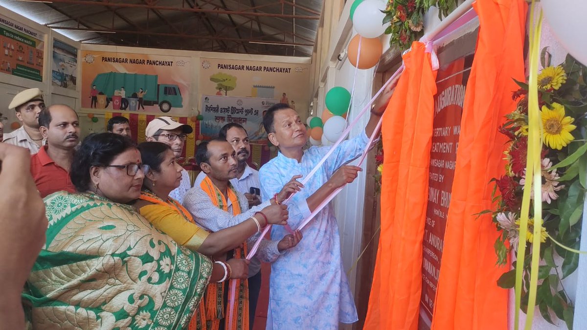 uddtripura's tweet photo. Inauguration of TERTIARY WASTE TREATMENT PLANT under Panisagar Nagar Panchayat by Sri. Binay Bhushan Das, Hon'ble MLA , Tripura Legislative assembly on 2nd October in connection with SWACHHATA HI SEVA CAMPAIGN 2024 #SwachhataHiSeva2024  #Panisagar @SwachhBharatGov @mygovtripura https://t.co/Qr7G1kP1kw