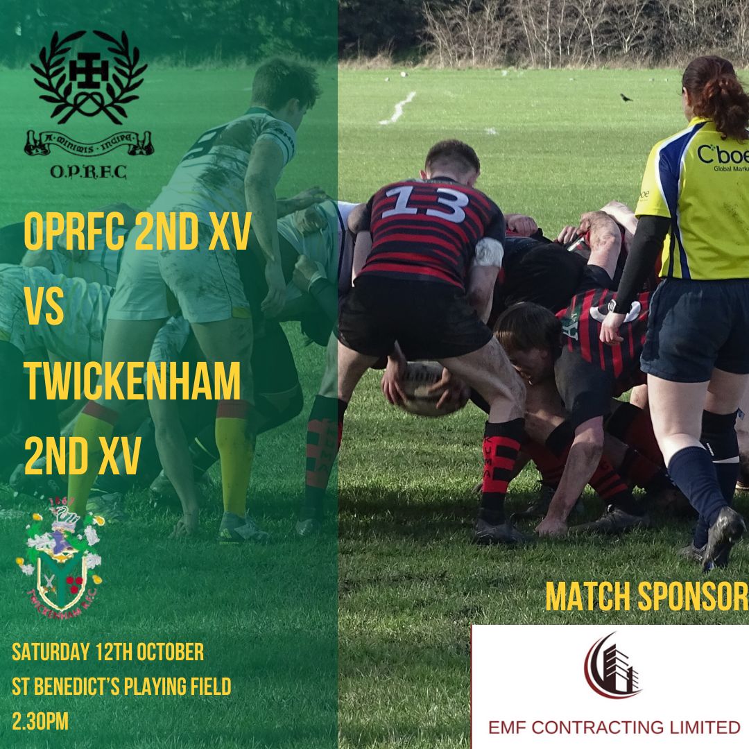 𝐓𝐇𝐈𝐒 𝐖𝐄𝐄𝐊𝐄𝐍𝐃

𝐎𝐏𝐑𝐅𝐂 𝟏𝐬𝐭 𝐗𝐕 𝐯 𝐓𝐄𝐃𝐃𝐈𝐍𝐆𝐓𝐎𝐍

𝐎𝐏𝐑𝐅𝐂 𝟐𝐧𝐝 𝐗𝐕 𝐯 𝐓𝐖𝐈𝐂𝐊𝐄𝐍𝐇𝐀𝐌 𝟐𝐧𝐝 𝐗𝐕

It's the first home double header of the season!

Two home games this weekend v <a href="/teddingtonrfc/">Teddington RFC</a> &amp; <a href="/TwickenhamRFC/">Twickenham RFC 🇺🇦</a>