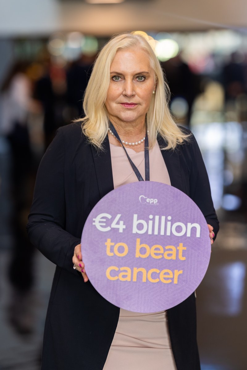 EPP Group (@eppgroup) on Twitter photo In 2019, we launched an EU Master Plan to fight cancer.
Now, it's a reality – a €4 billion fund to support our mission.
In this legislature, our goal must be to ensure the full implementation of the EU Beating Cancer Plan.
#EUCanBeatCancer <a href="/AngelikaWinzig/">Angelika Winzig</a> In 2019, we launched an EU Master Plan to fight cancer.
Now, it's a reality – a €4 billion fund to support our mission.
In this legislature, our goal must be to ensure the full implementation of the EU Beating Cancer Plan.
#EUCanBeatCancer <a href="/AngelikaWinzig/">Angelika Winzig</a>