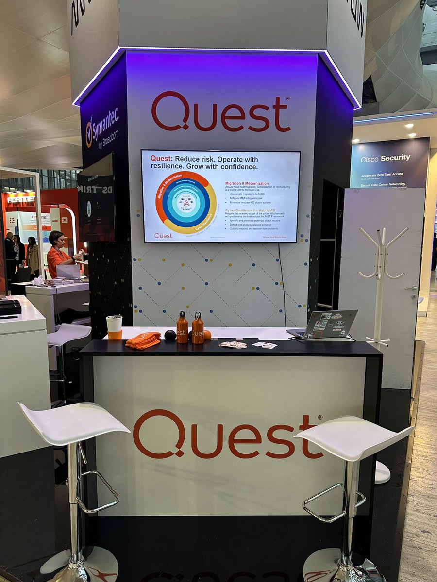 ManuelCarlotto's tweet image. @Quest ready to jump in @Cybertech_eu  Europe 2024 #wearequest #cybertech2024