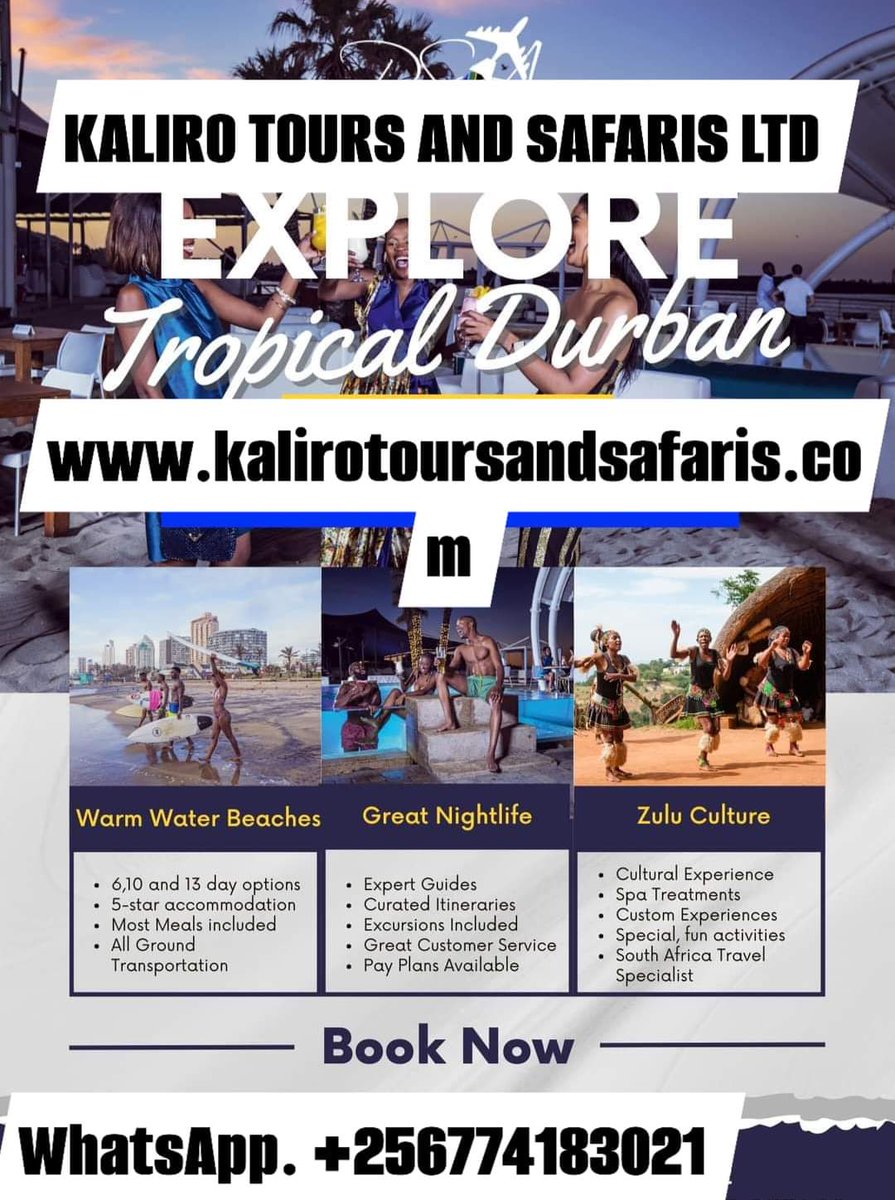 kalirotours's tweet photo. Explore Tropical Durban this summer #kalirotoursandsafaris #exploreafrica #southafrica #CapeTownBig6 https://t.co/Wzsj7PH6Vu