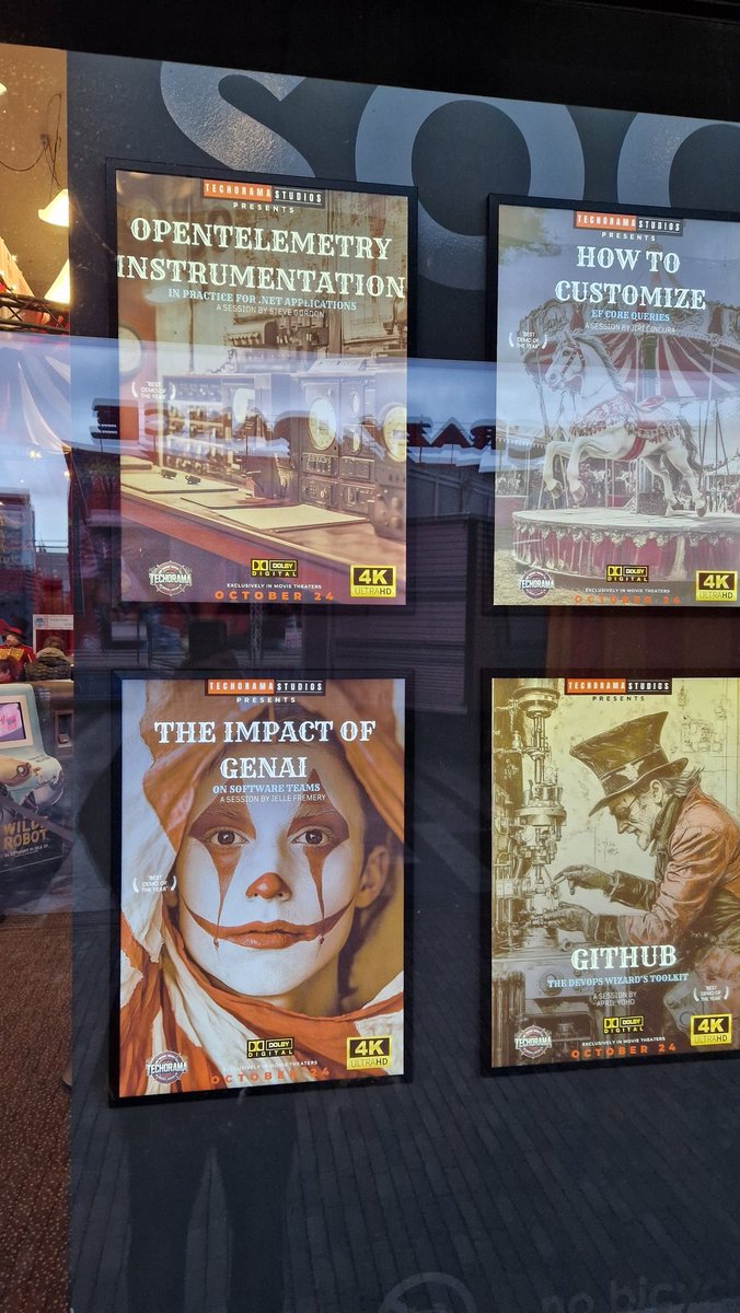 Steve Gordon (@stevejgordon) on Twitter photo It was amazing to see my talk envisaged as a movie poster at the entrance to the cinema for <a href="/TechoramaNL/">TechoramaNL</a>. They truly go above and beyond! #dotnet It was amazing to see my talk envisaged as a movie poster at the entrance to the cinema for <a href="/TechoramaNL/">TechoramaNL</a>. They truly go above and beyond! #dotnet