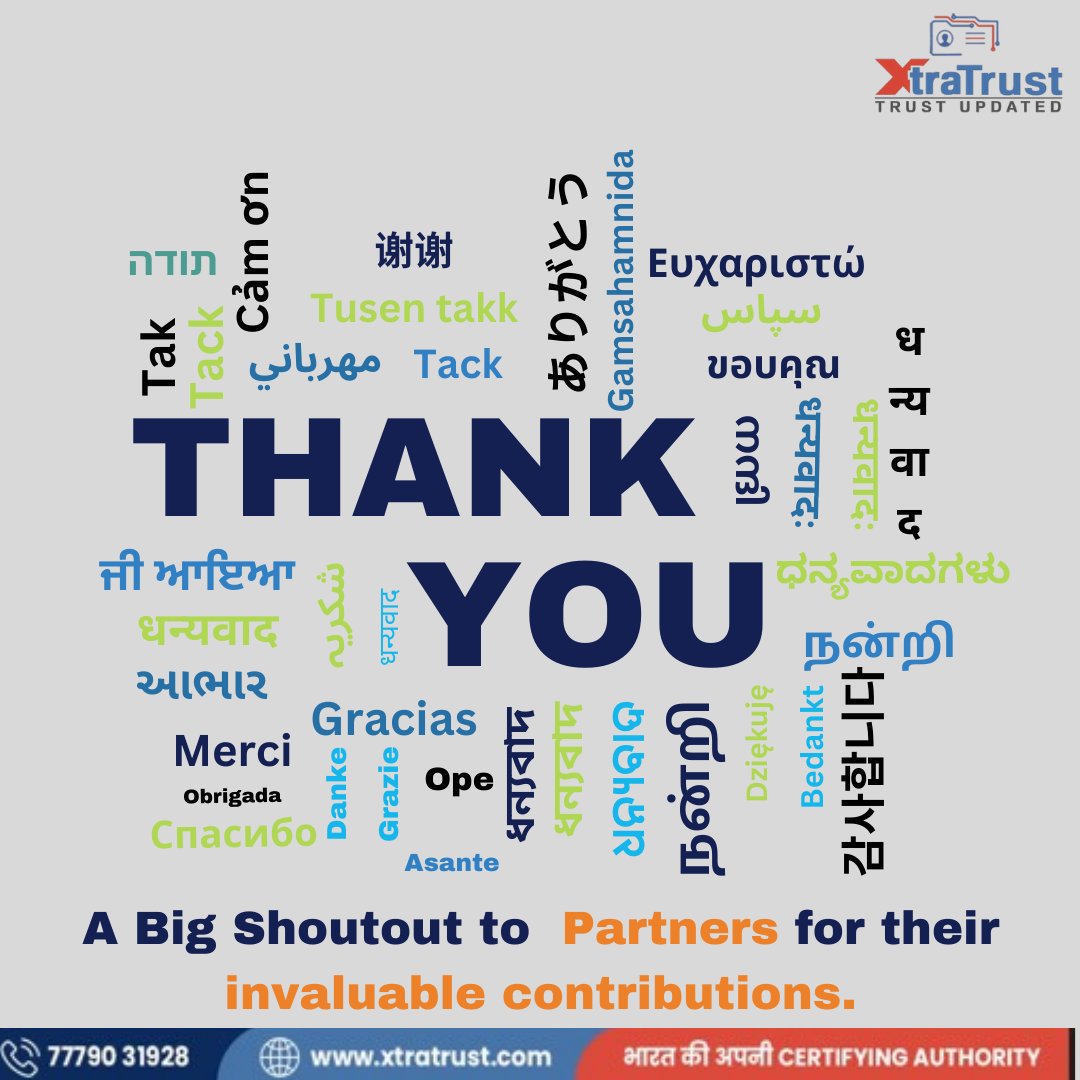 TrustXtra's tweet photo. We are unstoppable as a team.🤝👏
(XtraTrust, XtraTrust CA, DSC, Digital Signature Certificate, Online Sigature, E-Sign, E-Signature, Certifying Authority)
#xtratrust #xtratrustca #dsc #digitalsignaturecertificate #digitalsignature #onlinesigature #eSignature #Esign https://t.co/n9TYY2mmpX