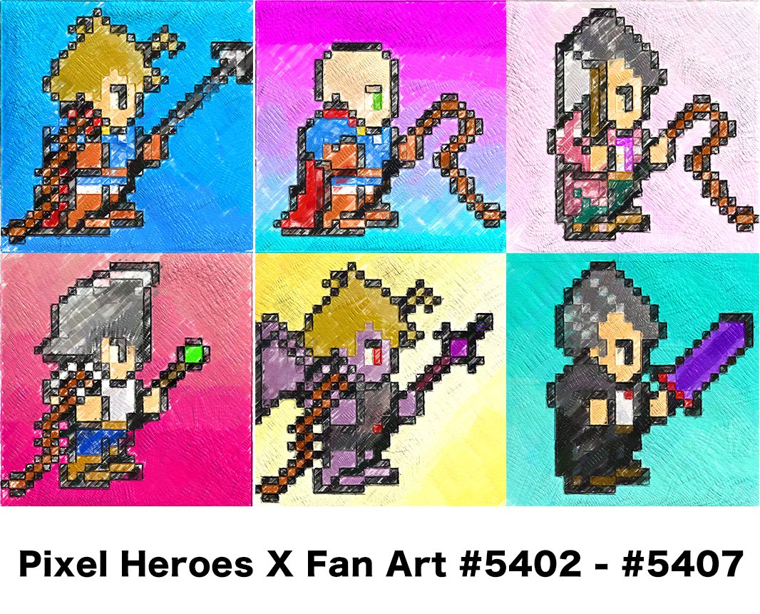 みなさまおばんです〜🌛

今宵は﹟5407 までABURAEKAしました🎨✨

#PHX全ヒーロー油絵化計画 完遂まであと：148体⚔️

⬇️本家 #PixelHeroesX はこちら⬇️
opensea.io/collection/pix…

<a href="/pixelheroes_nft/">Pixel Heroes</a> #PixelHeroesFanart #PixelHeroes