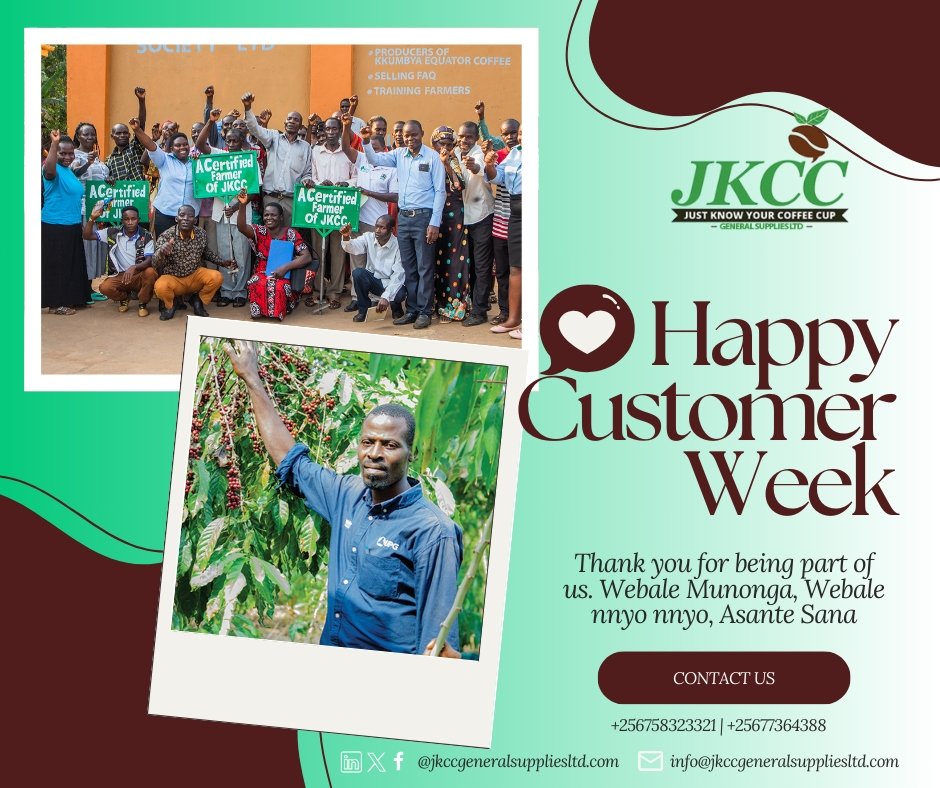Happy customer week!! 
#coffeefarmers #coffeelovers  #kkumbyaCooperative #MpenjaMpogo #Buikwe #Bulowomencoffeefarmers #GwatiloCoffeefarmers #Bandacoffeefarmer