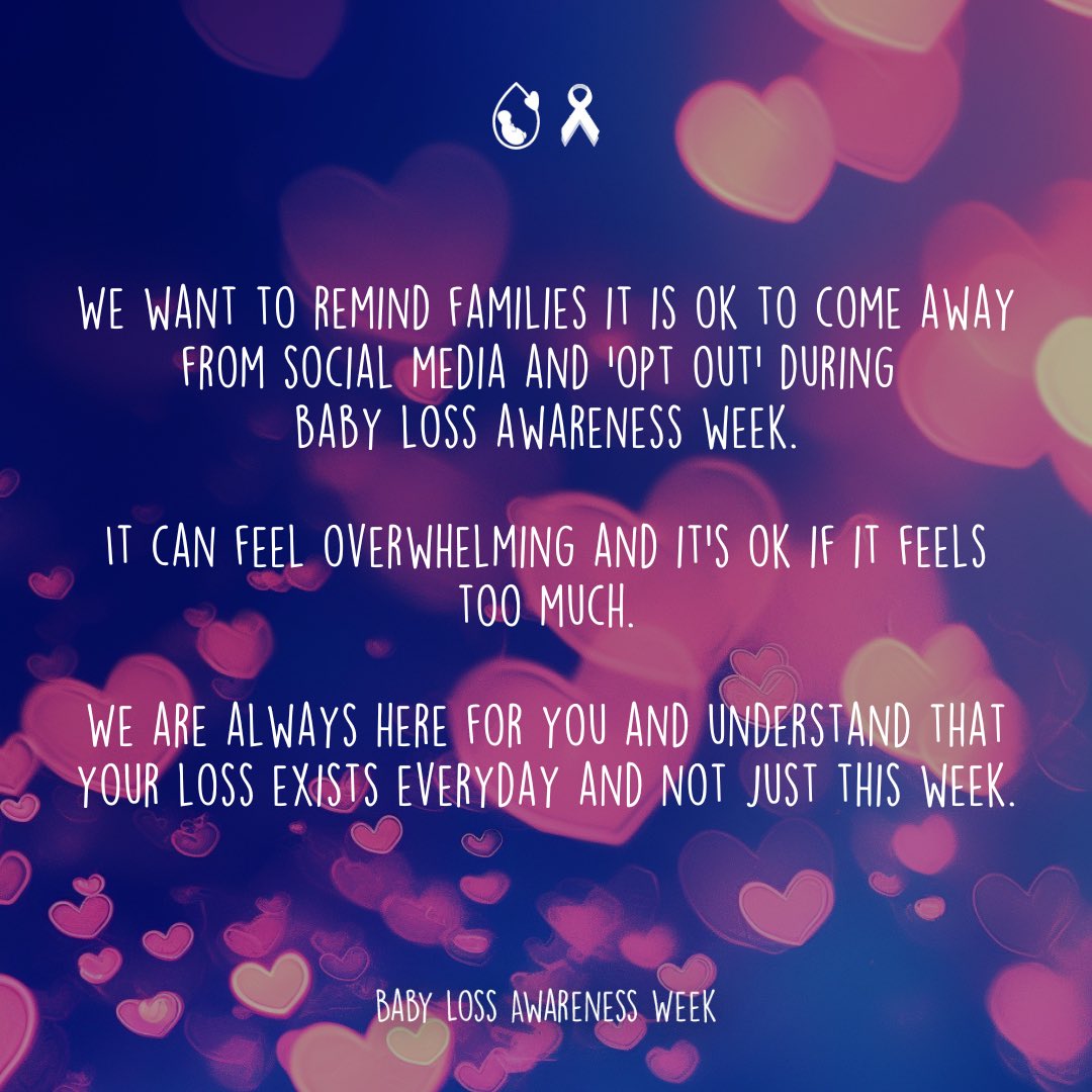 Throughout the next week we will be sharing stories from some of our bereaved parents and families.

We hope that by sharing the stories, the voices of other bereaved parents, will perhaps help guide you a little during your own grief.
