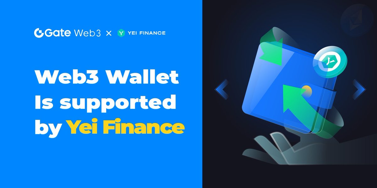 Your Gateway to Web3🚪

🥳#GateWeb3Wallet is now supporting #YeiFinance

🌟<a href="/YeiFinance/">Yei Finance</a> is a money market on #Sei Network. With wide asset coverage, a comprehensive risk framework, and meticulous token onboarding, Yei Finance offers a buffet of investment opportunities

✅Connect